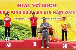 Giải Vô địch Điền kinh quốc gia U18: Thái Nguyên giành 8 huy chương