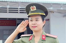 Nữ Thiếu tá Công an giàu nhiệt huyết ở vùng đất sen hồng