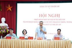 Xã Thuận An: Chuẩn bị nhân sự thôn, tổ dân phố sau sắp xếp
