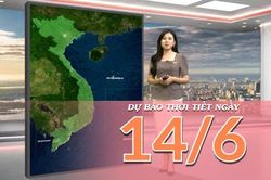 [Video] Dự b&aacute;o thời tiết ng&agrave;y 14/6/2026: Nắng n&oacute;ng bao tr&ugrave;m Bắc Bộ v&agrave; Trung Bộ, chiều tối đề ph&ograve;ng mưa d&ocirc;ng