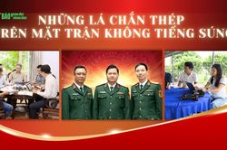 Những l&aacute; chắn th&eacute;p tr&ecirc;n mặt trận kh&ocirc;ng tiếng s&uacute;ng