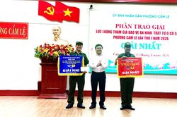 Đội Cẩm Lệ 1 đoạt giải Nhất Hội thi 'Lực lượng tham gia bảo vệ an ninh, trật tự ở cơ sở giỏi' cấp phường lần thứ I