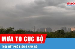 Nam bộ ngày nắng, chiều và tối có nơi mưa to