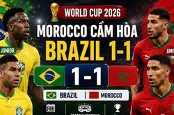 [INFOGRAPHIC] Morocco cầm hòa Brazil 1-1 tại World Cup 2026