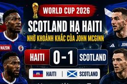 [INFOGRAPHIC] John McGinn ghi bàn, Scotland đánh bại Haiti tại World Cup 2026