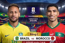 Trực tiếp Brazil vs Morocco 0-0 (H1): Trận đấu bắt đầu