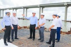 Cầu Đại Ngãi 1 đạt hơn 63% khối lượng, phấn đấu thông tuyến trong năm 2027
