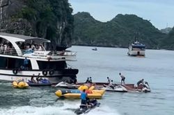 Va chạm tàu du lịch trên vịnh Lan Hạ, một nữ du khách tử vong