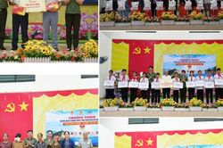 Công an Quảng Ninh tổ chức 'gian hàng 0 đồng - vì bình yên Đất Mỏ' ở xã đảo tiền tiêu