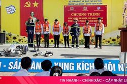 Tuyên truyền, trải nghiệm kỹ năng PCCC, phòng chống đuối nước tại xã Nghi Xuân
