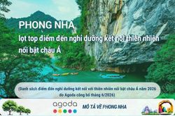 Phong Nha (Quảng Trị) lọt top điểm đến nghỉ dưỡng kết nối thiên nhiên nổi bật châu Á