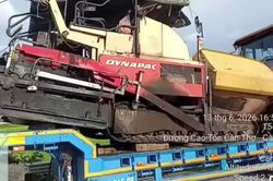 Chằng buộc sơ sài xe lu, xe bánh xích, ô tô đầu kéo bị phạt 66 triệu