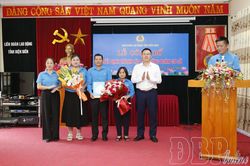 Liên đoàn Lao động tỉnh công bố quyết định thành lập 3 công đoàn cơ sở