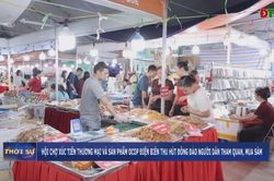 Hội chợ xúc tiến thương mại và sản phẩm OCOP Điện Biên thu hút đông đảo người dân tham quan, mua sắm