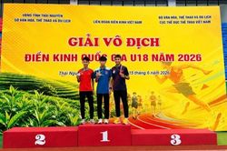 Gia Lai giành 3 huy chương tại Giải vô địch điền kinh quốc gia U18 năm 2026