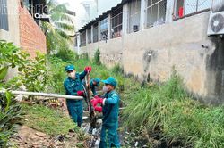 Phường T&acirc;y Nha Trang ra qu&acirc;n dọn vệ sinh m&ocirc;i trường khu vực s&ocirc;ng B&agrave; Vệ