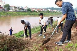 Gần 300 người tham gia hưởng ứng 'Ngày Chủ nhật xanh' tại phường Tam Thanh