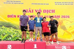 Điền kinh Ninh Bình xuất sắc giành 6 Huy chương Vàng tại Giải Vô địch Điền kinh quốc gia U18 năm 2026