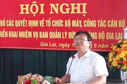 Công bố quyết định về tổ chức bộ máy và cán bộ Ban Quản lý rừng phòng hộ Gia Lai