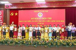 Thí sinh xã Phúc Thọ đoạt giải Nhất sơ khảo Hội thi Báo cáo viên, Tuyên truyền viên giỏi cụm 10