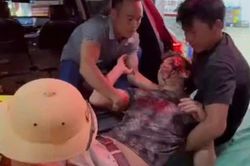 CSGT Nghệ An kịp thời mở đường đưa nam thanh niên chấn thương nặng đi cấp cứu trong đêm