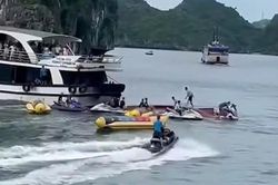 Thông tin vụ va chạm thuyền máy và tàu du lịch trên Vịnh Lan Hạ, nữ du khách tử vong
