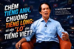 Chêm tiếng Anh, chuộng tiếng lóng: có nên 'lo' cho tiếng Việt?