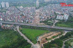 Toàn cảnh khu vực sắp xây hầm chui Tây Thăng Long hơn 1.100 tỷ đồng