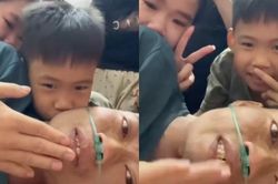 Người chồng gắng gượng nói lời tạm biệt với vợ con trước khi qua đời