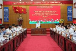 Đoàn kiểm tra số 19 của Bộ Chính trị làm việc với Ban Thường vụ Tỉnh ủy Tây Ninh
