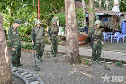 TP Hồ Chí Minh: Thăm dò, xác định vị trí chôn cất liệt sĩ tại Công viên Lê Thị Riêng