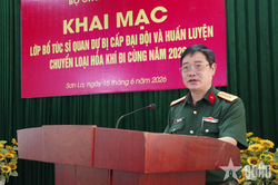 Sơn La khai mạc lớp bổ túc sĩ quan dự bị cấp đại đội năm 2026