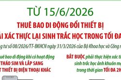 Bắt buộc x&aacute;c thực sinh trắc học trong hai giờ khi th&aacute;o lắp SIM sang m&aacute;y kh&aacute;c