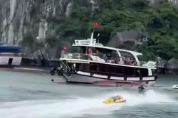 Hải Phòng thông tin về vụ va chạm tàu khách trên vịnh Lan Hạ
