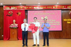 Công bố và trao quyết định biệt phái giữ chức vụ Phó Viện trưởng VKSND tỉnh Thanh Hóa