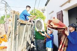 Hơn 2 nghìn đoàn viên, thanh niên hỗ trợ người dân di dời tài sản phục vụ Dự án sân bay Gia Bình