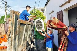 Hơn 2 nghìn đoàn viên, thanh niên hỗ trợ người dân di dời tài sản phục vụ Dự án sân bay Gia Bình