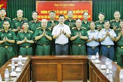 Thường trực Tỉnh ủy Bắc Ninh gặp mặt Đoàn đại biểu dự Đại hội đại biểu Cựu chiến binh Việt Nam lần thứ VIII