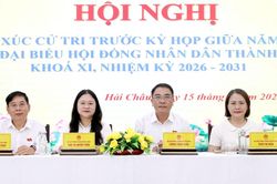 Đại biểu HĐND th&agrave;nh phố Đ&agrave; Nẵng tiếp x&uacute;c cử tri c&aacute;c địa phương