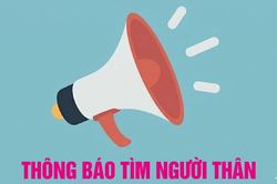 Thông báo tìm người thân