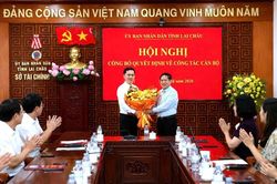 Ông Dương Quốc Huy được bổ nhiệm giữ chức vụ Phó Giám đốc Sở Tài chính