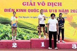 Lào Cai giành huy chương Bạc tại Giải Vô địch Điền kinh quốc gia U18, năm 2026