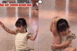 Con gái Hoa hậu Đỗ Mỹ Linh gây bất ngờ với tố chất nghệ thuật chuyên nghiệp trong lớp học múa