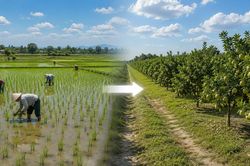 Mức phạt tự ý chuyển đất trồng lúa sang đất trồng cây lâu năm từ năm 2025