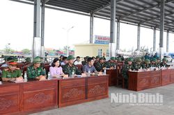 Đoàn công tác Quân khu 3 kiểm tra công tác chuẩn bị diễn tập phòng thủ dân sự ứng phó bão mạnh, siêu bão và tìm kiếm, cứu nạn tỉnh Ninh Bình năm 2026