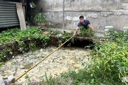 Phường Linh Sơn khẩn trương khoanh vùng hố sụt lún, bảo đảm an toàn cho người dân