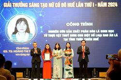 200 triệu đồng dành cho giải A Giải thưởng Cố đô về khoa học, công nghệ và đổi mới sáng tạo thành phố Huế