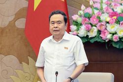 Chủ tịch Quốc hội Trần Thanh Mẫn chủ tr&igrave; l&agrave;m việc về c&ocirc;ng t&aacute;c phối hợp phục vụ hoạt động đối ngoại Quốc hội