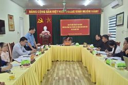 Kiểm tra c&ocirc;ng t&aacute;c tổ chức x&acirc;y dựng Đảng tại x&atilde; Nam Tuấn