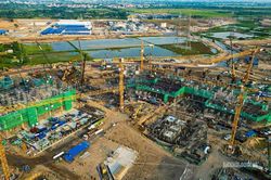 Bên trong đại công trường sân vận động lớn nhất Việt Nam